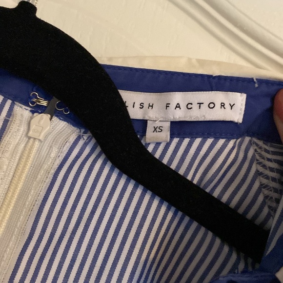 English Factory Ruffle Mini Shirt Dress XS - Picture 5 of 5